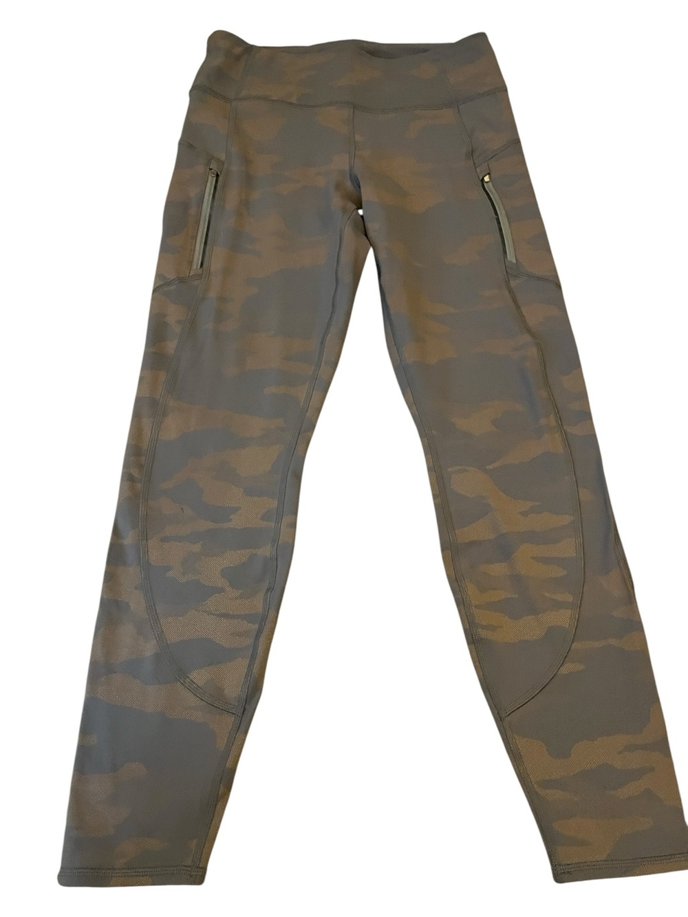 Athleta Rainier Reflective Tight  Camo Lux Leggings in Bluff Grey Size Medium